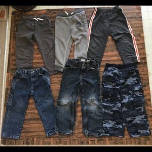 Lot of 6 boy pants 4T
